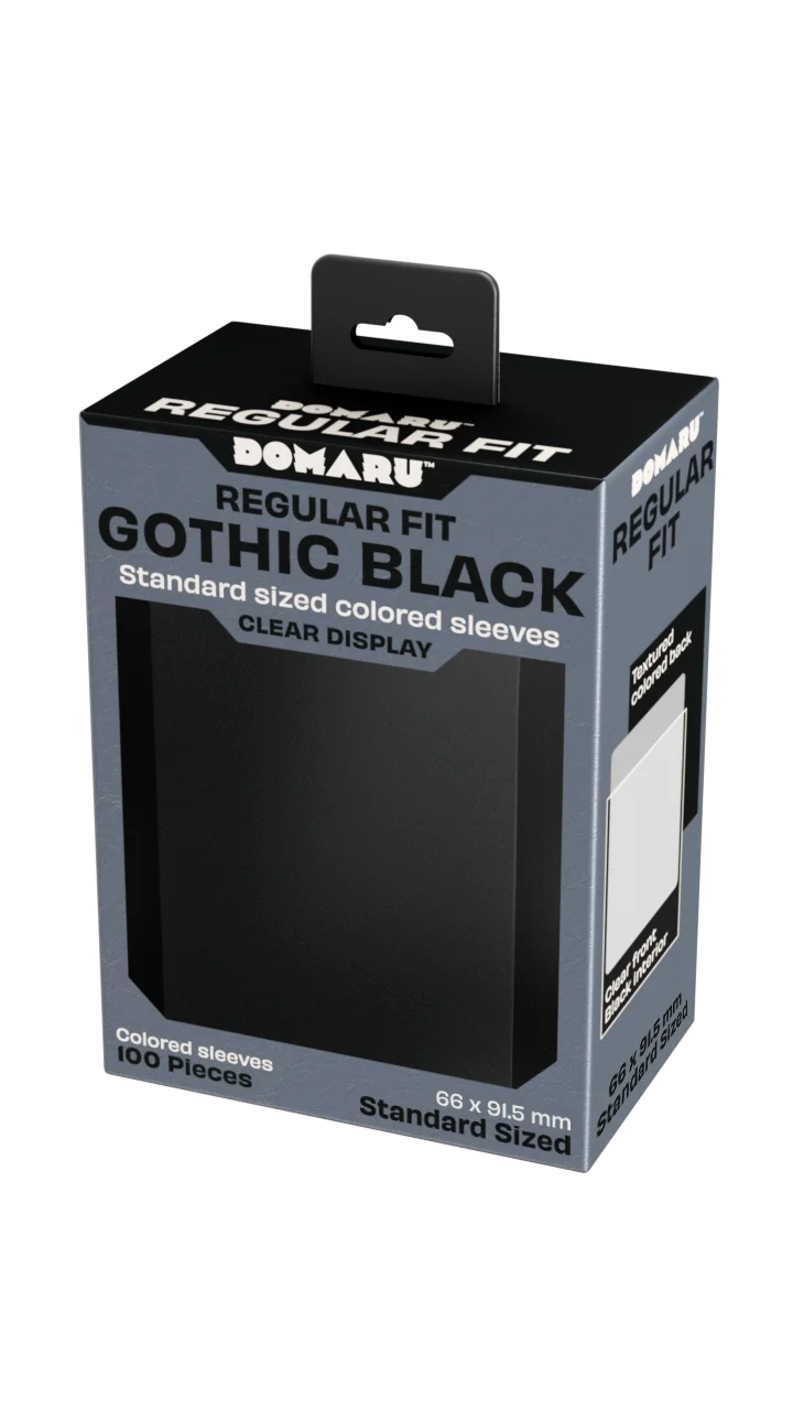 Gatherers' Tavern - DOMARU Regular Fit Standard Sleeves: Gothic Black (100 Sleeves)