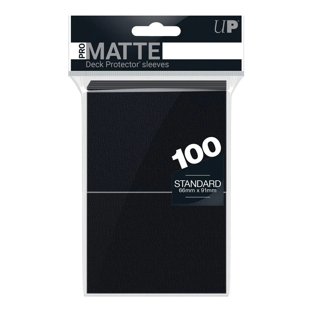 UP - Standard Sleeves: Black [Matte] (100 Sleeves)